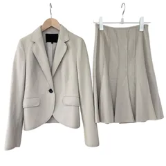 RE258  UNTITLED   アンタイトル　ウール　アンゴラ　スカートスーツ　セットアップ　ベージュ　レディース　サイズ 1