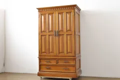 ★事前問合せ必須★ 横浜クラシック家具 ダニエル daniel ワードローブ 中古 超美品 スパニッシュシリーズ クラシカル 優美 洋服タンス 衣装箪笥 引き出し リペア+発送まで3週間前後 R-061804