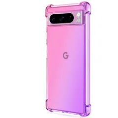 Google Pixel 8 Pro ケース ピクセル8プロ  グラデーション耐衝撃 ソフト ケース 【Color】 ピンク・パープルのサムネイル