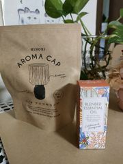 ブレンドエッセンシャルオイル《シトラス＆ブーケ》＆アロマキャップセット