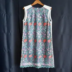 #snc ロイスクレヨン LoisCRAYON ワンピース M 白系 ノースリーブ 花柄 刺繍 レディース [832071]