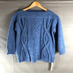 ティネス Tines ニット ケーブル編み 長袖 タグ付き 水色 2025092100191
