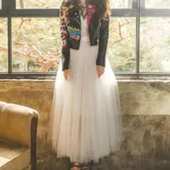 ☆ ホワイト ☆ 98cm ☆ レディース ロング チュールスカート チュールスカート レディース チュチュスカート ロングスカート ミモレ丈スカート スカート メッシュロングスカート ロング丈 シンプル 無地 オールシーズン かわいい おしゃれ オシャレ