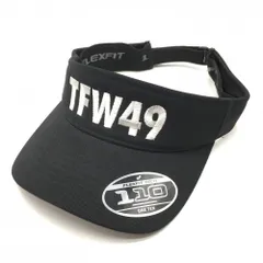 【美品】TFW49 ゴルフ サンバイザー 黒 TFW49 サンバイザー メンズ 白 黒 紺 t132220019 : ROUND OVER