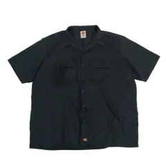【最終値下げ SALE】Dickies ディッキーズ 半袖シャツ オープンカラー ブラック 2XL　B202507