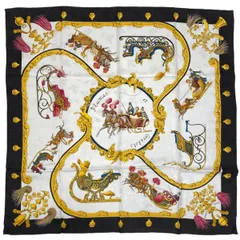 ☘️美品☘️HERMES　PLUMES プリュムス　カレ90 ライトブルー エルメス カレ90 Plumets et Panaches 羽根と羽飾り スカーフ