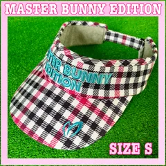 MASTER BUNNY EDITION マスターバニーエディション ロゴ刺繍 チェック柄 サンバイザー S