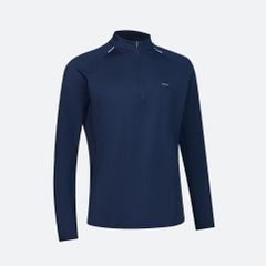 訳あり新品　デカトロン　KIPRUN（キプラン）ランニング 長袖Tシャツ ハーフファスナー Run 500 Dry  メンズ 　ブルー　Lサイズ　タグなし