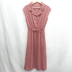◇ ◎ one after another NICE CLAUP ノースリーブ ロング丈 ワンピース サイズF レッド系 レディース E  【1407020003131】のサムネイル