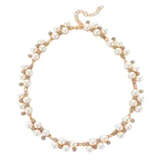 【在庫処分】[YINKE] 真珠のネックレス ネックレス ネックレスレディース 真珠 ホワイト 結婚式 パーティー 入学式 卒業式