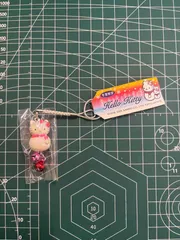 TS-00344 ハローキティ 冬期限定 雪だるま ツイン鈴 ネツケ 根付け ストラップ ご当地 サンリオ はろーきてぃ