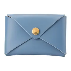 新品 イルビゾンテ IL BISONTE カードケース CARD HOLDER ブルー