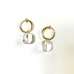 【sowns】crystal hoop earring
