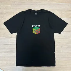 stussy STUSSY(ステューシー) キューブ 黒 半袖Tシャツ