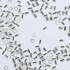 つぶし玉　1.5mm　シルバー　200個　白銀　カシメ　かしめ玉　AP1939のサムネイル