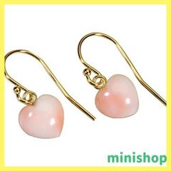 【人気商品】深海 珊瑚 ピンク ピアス フック ハート ゴールドフィルド 無染色