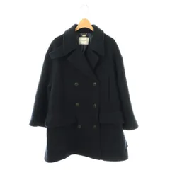 【即完品】スローブ イエナ メルトンビッグPコート ネイビー 38 中古・古着通販】SLOBE IENA (スローブ イエナ) メルトンビッグPコート