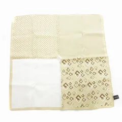 バーニーズニューヨーク BARNEYS NEW YORK ハンカチ 絹 シルク ベージュ /UDのサムネイル