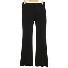 Theory セオリー 通年 ストレッチ★ フレア パンツ センタープレス スラックス Sz.XO レディース 黒