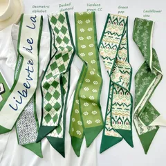 スカーフ リボン バッグスカーフ リボンスカーフ ボウタイ ヘアリボン おしゃれ 多機能