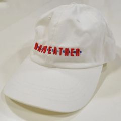 JK24015【訳アリ品】メイウェザースポーツ キャップ Block Letter LO CAP 刺繍 ロゴ 白&赤ロゴ MAYWEATHER SPORTS(フロイド・メイウェザー・ジュニア ボクシング)