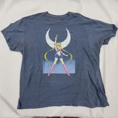 90-00s セーラームーン Tシャツ ムーンスティック アニメ ヴィンテージ 2XLサイズ グレー fg0901-12