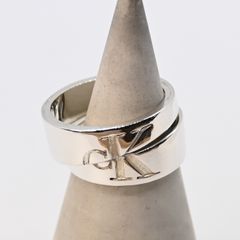 オールドグッチ　90s HEAVY BAND G RING リング 指輪925 新品仕上げ】美品 90's オールドグッチ GUCCI HEAVY BAND G RING