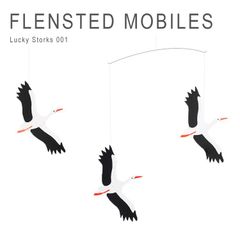 新品 未使用 フレンステッドモビール 幸運のコウノトリ ッキーコウノトリ FLENSTED MOBILES Lucky Storks 001