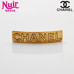 CHANEL シャネル ヘアアクセサリー 97A ロゴ プレート バレッタ 1997年 ヘアクリップ