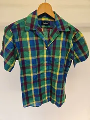 PARFOUR 半袖シャツ チェック柄 ヴィンテージ メンズ 古着