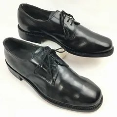 試着交換OK！70s/Vintage 　ドイツ製?　GESKA社　サービスシューズ　プレーントゥ〈黒/BLACK/ブラック〉size42　26.5-27.0程度　ビンテージ/メンズ/shoes//men's 菅NO.WZH-44のサムネイル