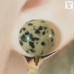 ダルメシアン ジャスパー イヤリング