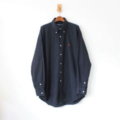 ポロ ラルフローレン BDシャツ BLAKE 黒 L 大きめ （w-2520509）