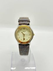 【美品】GUCCI グッチ 8000.2.L アナログ時計 ゴールド/シルバー GUCCI グッチ レディース腕時計 クオーツ デイト シルバー
