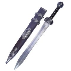 ローマ剣 ステンレス製ヨーロッパ式西洋剣 中世ローマ帝国将軍配剣 全長 79cm 重量 1.65kg 亜鉛合金装具 未開刃 コレクション用