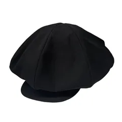 新品　YOHJI YAMAMOTO ヨウジ・ヤマモト　黒のキャスケット Yohji Yamamoto 新品 サイト S'YTE Pe/Rayon Gabardine Stretch