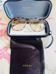 グッチ サングラス メンズ ウェリントン UVカット ベッ甲 ハヴァナマーブルブラウン&イエロー GG1041S 006 GUCCI