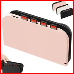 【即発送】switch for for ドックカバー ドックカバー 2 2 薄型 全面保護 耐久性 滑り止め アクセサリー 指紋防止 落下防止 傷防止 ゲームカード5枚収納 ベース保護ケース (ピンク) ベースシェル Switch 保護ケース【2025新型】