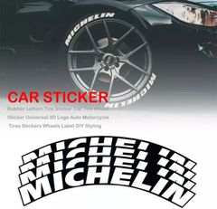 MICHELIN　タイヤステッカー 4本分8枚 MICHELIN タイヤステッカー 4本分8枚の通販 by まほろばワークス｜ラクマ