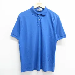 M/古着 ヘインズ 半袖 ポロ シャツ メンズ 90s 青 ブルー 24aug08 中古 トップスのサムネイル