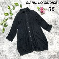 イトキン株式会社 ジャンニロジュディチェ GIANNI LO GIUDICE【36】長袖シャツ/ブラウス ブラック 黒 ロング丈/綿 コットン100% バンドカラー 前ボタン 透け感なし