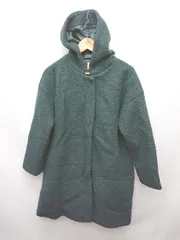 ◇ URBAN RESEARCH DOORS アーバン リサーチ ウール混 ジップアップ 長袖 コート サイズOne グリーン レディース P  【1404040016080】