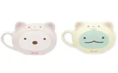 【中古】マグカップ･湯のみ 全2種セット おうちでくまカフェ フェイス型マグカップ 「すみっコぐらし」