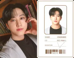 【中古】コレクションカード(男性) Stray Kids/Changbin(チャンビン)/裏面印刷サイン入り・IDカード/「NACIFIC×Stray Kids ”The Story of NACIFIC with SKZ”」SPECIAL STORY BOX
