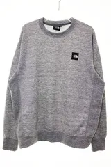 ザノースフェイス THE NORTH FACE HEATHER LOGO CREW L NT12143 ヘザー ロゴ クルー スウェット トレーナー グレー 【ブランド古着ベクトル】【中古】●241003