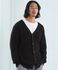 新品 未使用 JIGGYS SHOP(ジギーズショップ)ワッフルカーディガン 217467 ブラックのサムネイル
