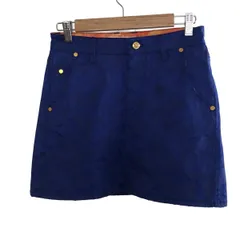 マークアンドロナ　スカート MARK＆LONA MARK&LONA マークアンドロナ スカート 黒×白 ウエストゴム ロゴ