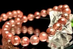 チベット産◇鉱物内包 アンデシン 7.5mm ブレスレット  1個売り パワーストーン 天然石 _BG4645-75