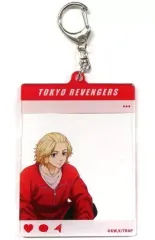 【中古】キーホルダー 佐野万次郎 「東京リベンジャーズ Collaboration Cafe 第三弾 in SMILE BASE CAFE フォト風キーホルダー Street Style」