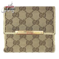 美品 GUCCI グッチ グッチシマ アビー 男女兼用 ブラウン シルバー金具  